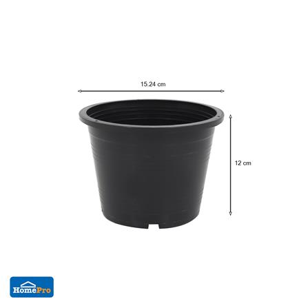 กระถางต้นไม้ SPRING 6 นิ้ว สีดำ_3