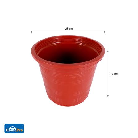 กระถางต้นไม้ SPRING 11 นิ้ว สีน้ำตาล_4