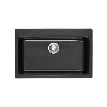 ซิงค์ฝัง 1หลุม TECNOPLUS 764821 แกรนิต สีดำ