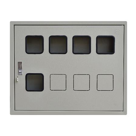 ตู้เหล็กใส่มิเตอร์ 8ช่อง มีกุญแจล็อค SIM