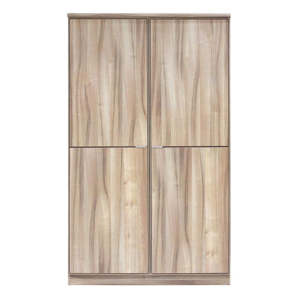 ตู้เสื้อผ้า 2 บานเปิด BURO AMPLE WO-120 120 ซม. สีอโรม่าโอ๊ค