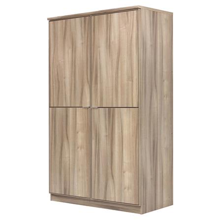 ตู้เสื้อผ้า 2 บานเปิด BURO AMPLE WO-120 120 ซม. สีอโรม่าโอ๊ค