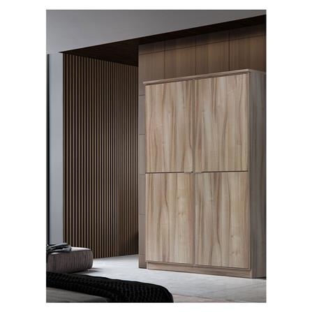 ตู้เสื้อผ้า 2 บานเปิด BURO AMPLE WO-120 120 ซม. สีอโรม่าโอ๊ค_4