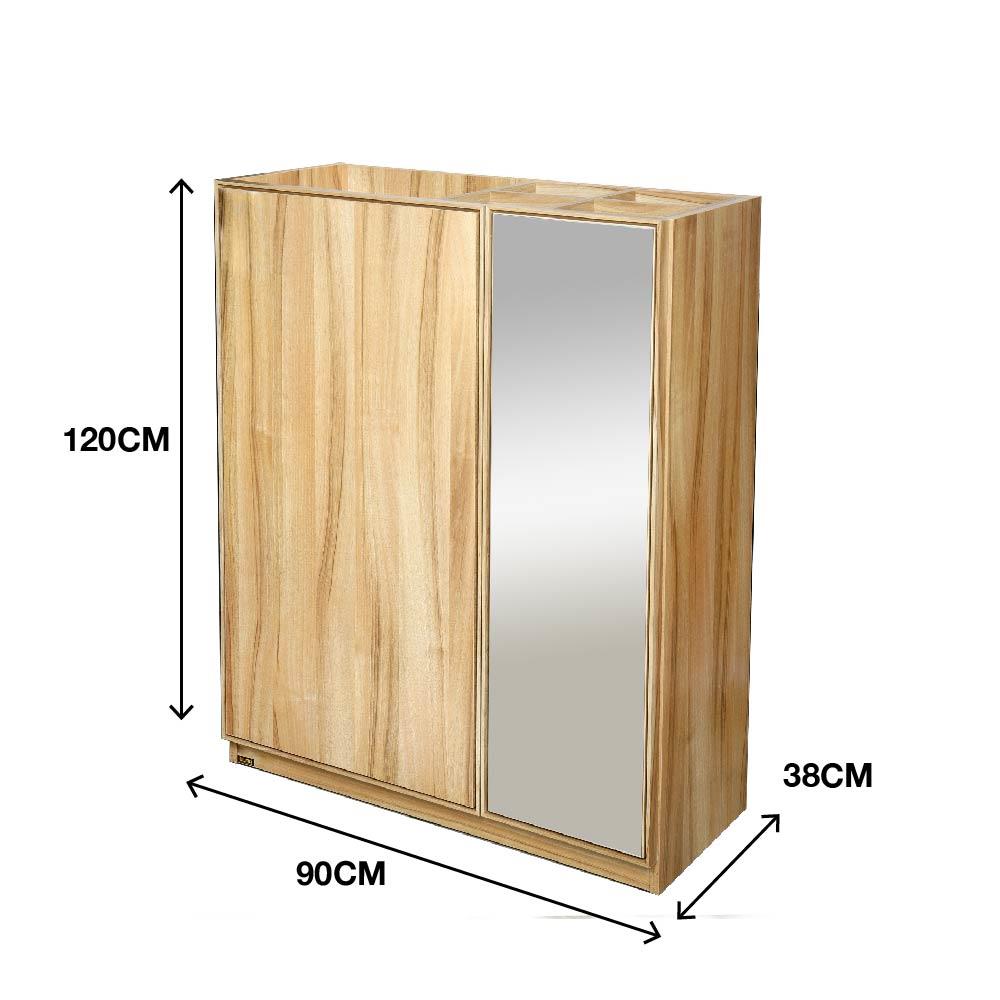 ตู้วางรองเท้า 15-22 คู่ BURO TWIN SH-90 สีอโรม่า โอ๊ค