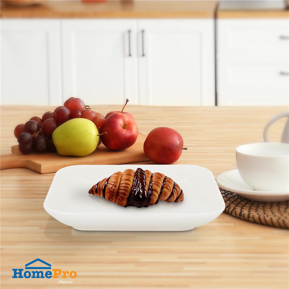 จาน PORCELAIN เหลี่ยม 7" KECH SNOW DESIGN