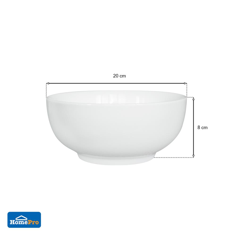 ชาม PORCELAIN 8" KECH SNOW