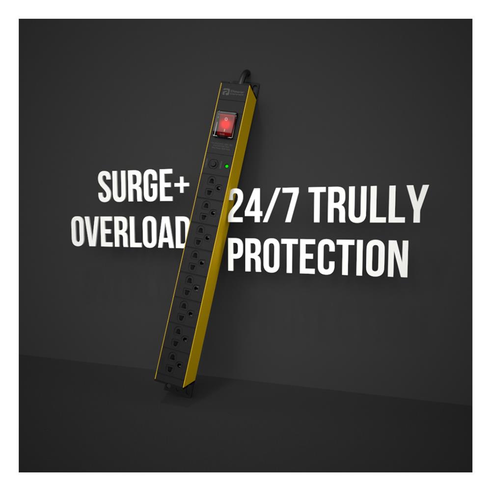 รางปลั๊กไฟ 8ช่อง 1สวิตซ์ POWERCONNEX  PHTTS-TS08 16A 3 ม.