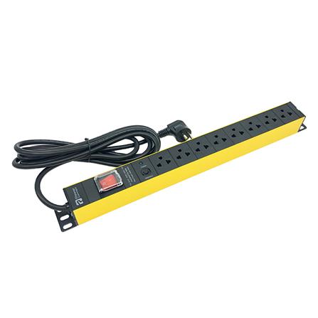 รางปลั๊กไฟ 8ช่อง 1สวิตซ์ POWERCONNEX  PHTTS-TS08 16A 3 ม._0