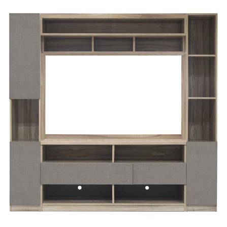 ตู้วางทีวี BURO FUSE 200 ซม. สีอโรม่า โอ๊ค/เทา_0