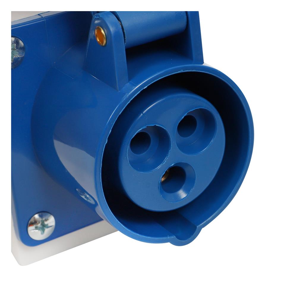 เพาเวอร์ปลั๊กตัวเมียติดผนัง SUMO 3 ขา P1-113 16 แอมป์ สีน้ำเงิน