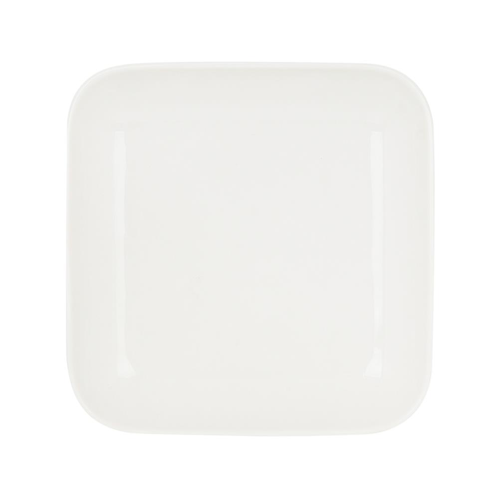 จาน PORCELAIN เหลี่ยม 8" KECH SNOW DESIGN