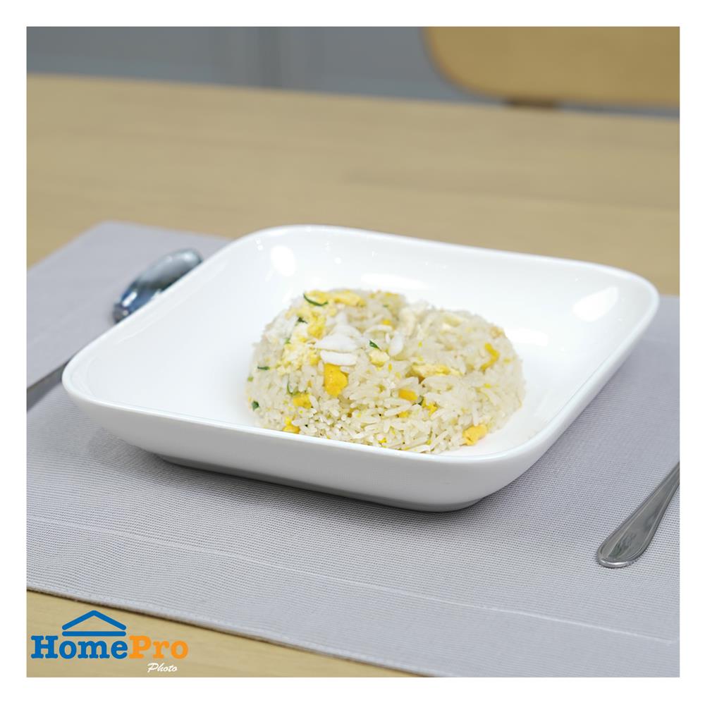 จาน PORCELAIN เหลี่ยม 8" KECH SNOW DESIGN