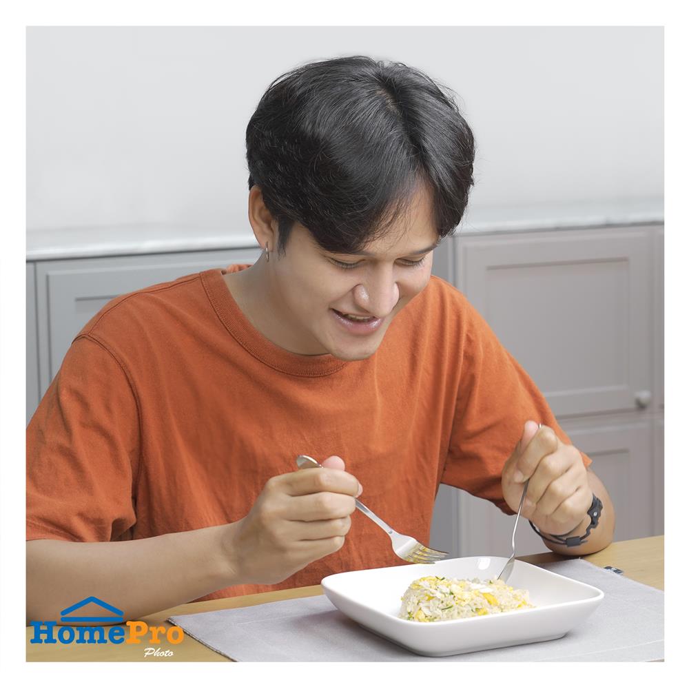 จาน PORCELAIN เหลี่ยม 8" KECH SNOW DESIGN