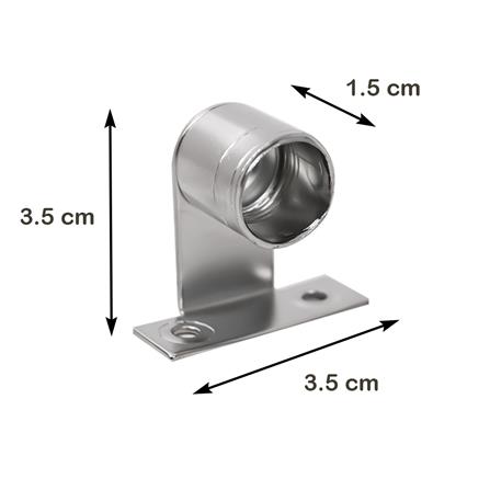 หัว-ท้ายรางผ้าม่าน HOME LIVING STYLE PAP 0.5 นิ้ว สีเงิน_3