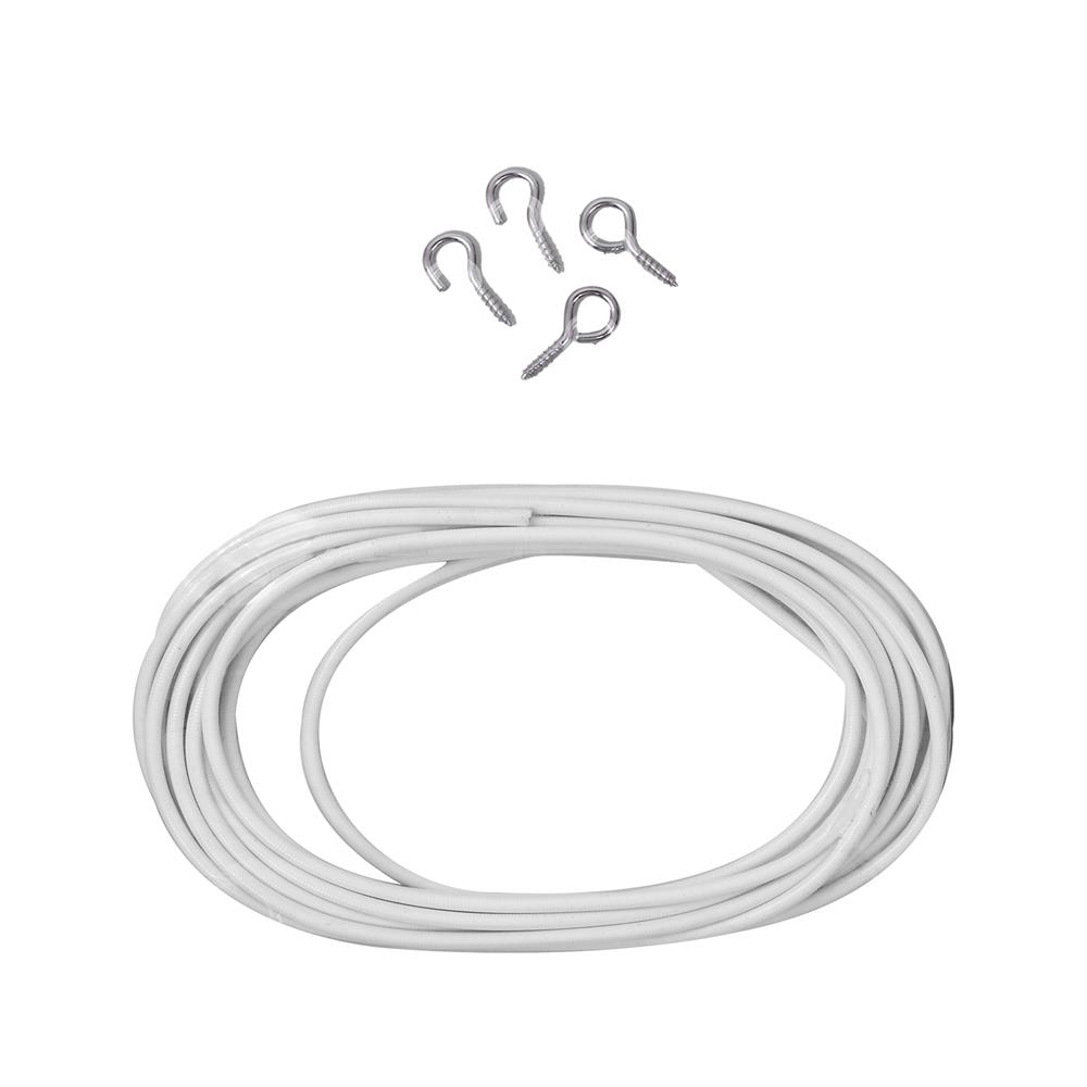 ลวดสปริงพร้อมหัวท้าย HOME LIVING STYLE 5 ม. สีขาว