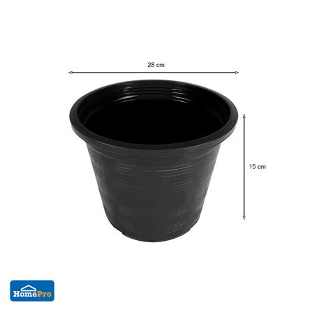 กระถางต้นไม้ SPRING 11 นิ้ว สีดำ 50 ใบ_4