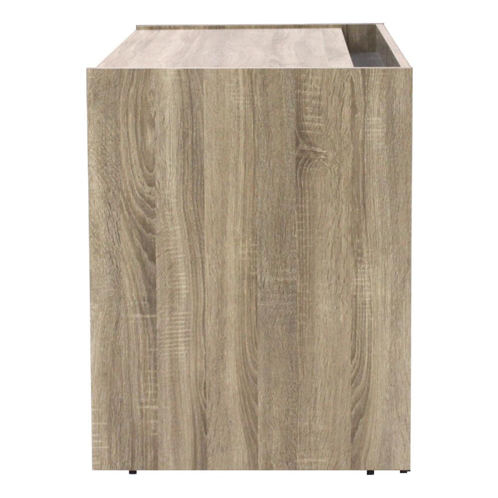 โต๊ะทำงานไม้ BURO DK-150N สีโซลิดโอ๊ค/ดำ