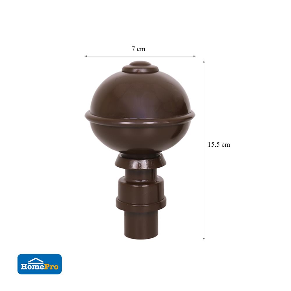 หัว-ท้ายรางม่าน HOME LIVING STYLE S1807-26 25 มม. สีโอ๊ค