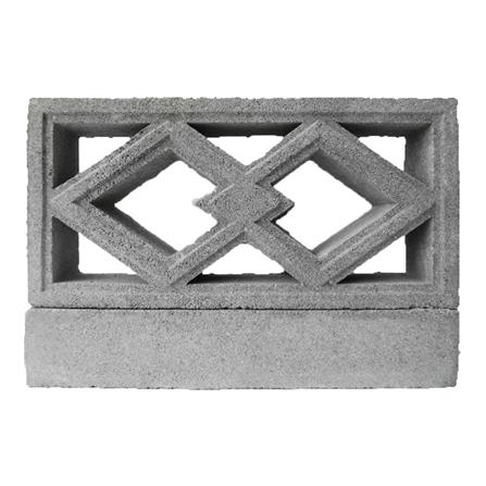 บล็อกช่องลม ลายข้าวหลามตัด DSQUARE 19x39x7 ซม._0