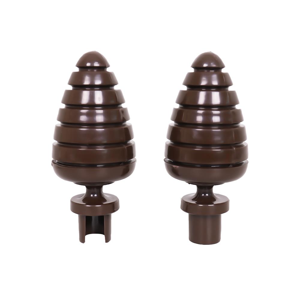 หัว-ท้ายรางม่าน ME LIVING S1207-26 25 มม. สีโอ๊ค