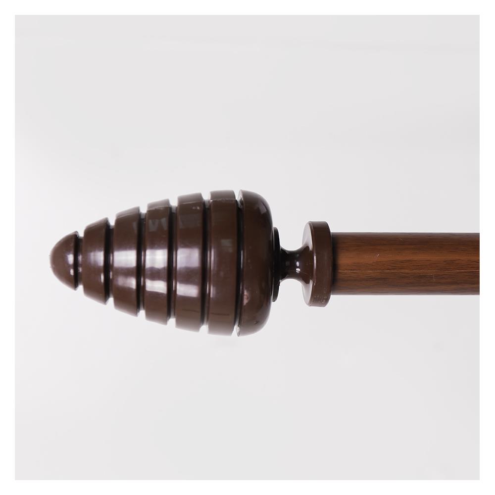 หัว-ท้ายรางม่าน ME LIVING S1207-26 25 มม. สีโอ๊ค