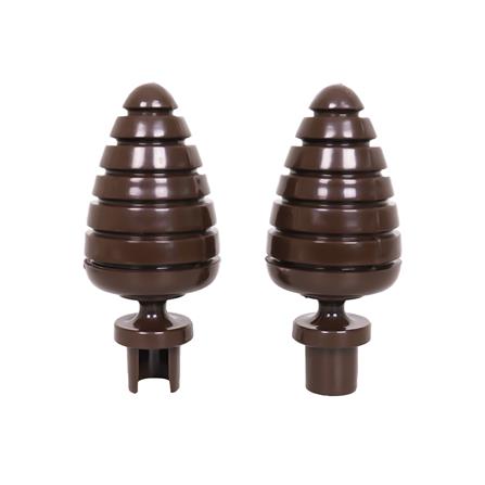 หัว-ท้ายรางม่าน ME LIVING S1207-26 25 มม. สีโอ๊ค