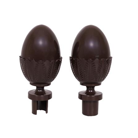 หัว-ท้ายรางม่าน ME LIVING S1407-26 25 มม. สีโอ๊ค