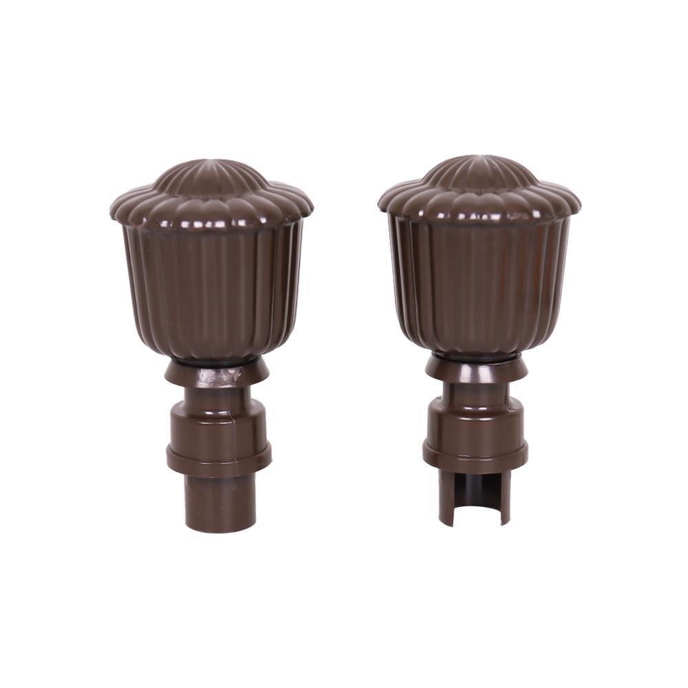 หัว-ท้ายรางม่าน HOME LIVING STYLE S1707-26 25 มม. สีโอ๊ค