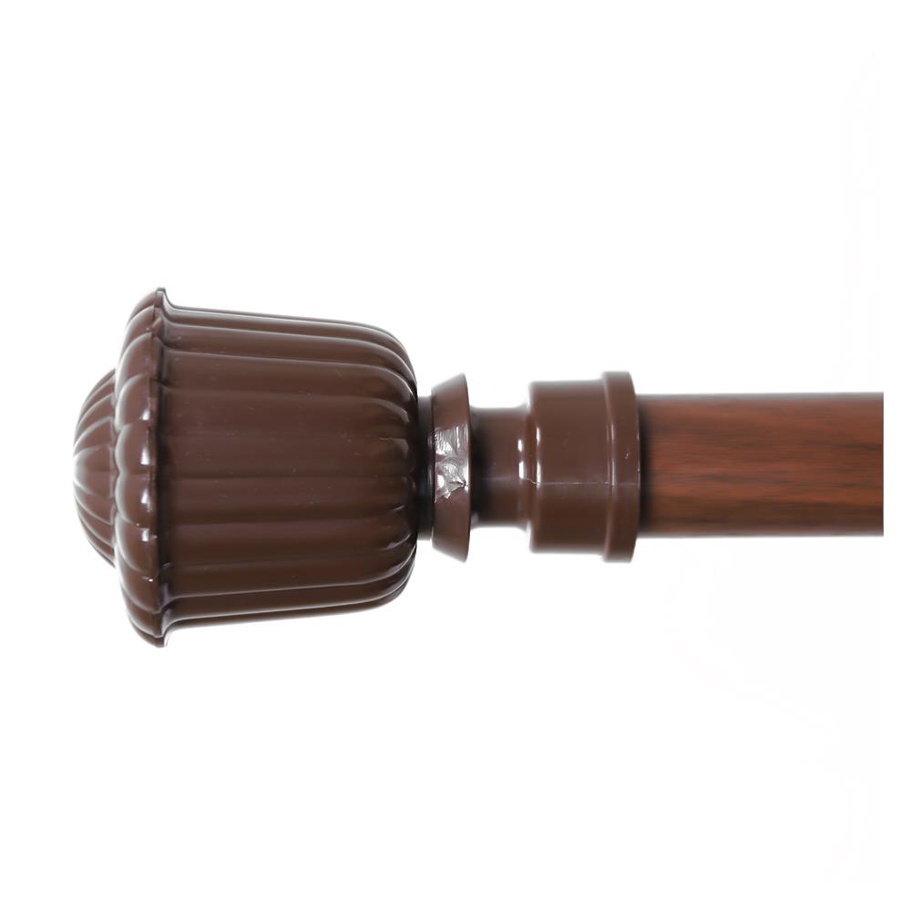 หัว-ท้ายรางม่าน HOME LIVING STYLE S1707-26 25 มม. สีโอ๊ค