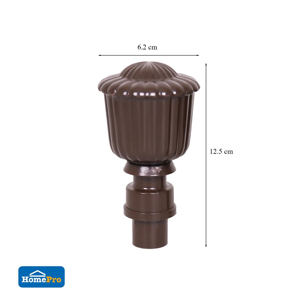 หัว-ท้ายรางม่าน HOME LIVING STYLE S1707-26 25 มม. สีโอ๊ค