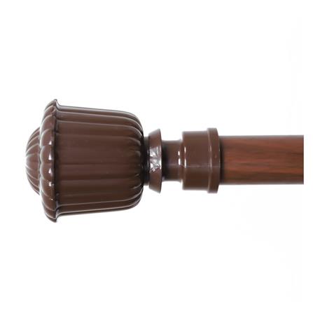 หัว-ท้ายรางม่าน HOME LIVING STYLE S1707-26 25 มม. สีโอ๊ค_1