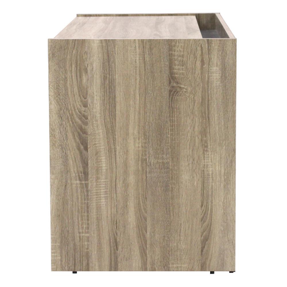 โต๊ะทำงาน BURO DK-120N สีโซลิดโอ๊ค/ดำ