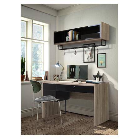 โต๊ะทำงาน BURO DK-120N สีโซลิดโอ๊ค/ดำ_4