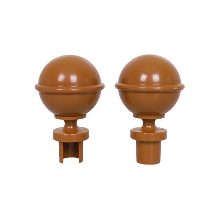 หัว-ท้ายรางม่าน HOME LIVING STYLE S2804-26 25 มม. สีน้ำตาล (แพ็ก 2 ชิ้น)