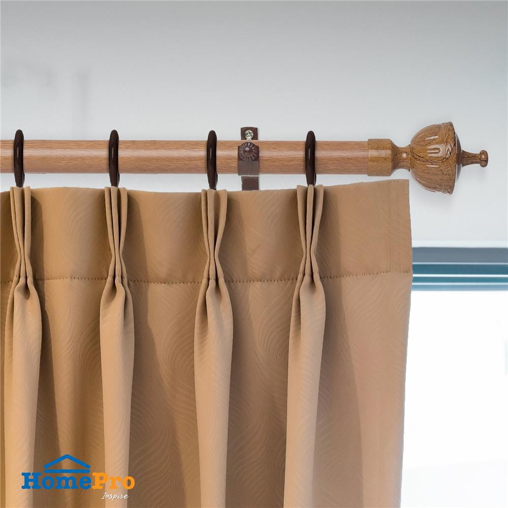 ห่วงคล้องราง HOME LIVING STYLE 25 มม. สีโอ๊ค (แพ็ก 10 ชิ้น)