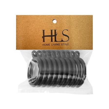 ห่วงคล้องราง HOME LIVING STYLE 25 มม. สีโอ๊ค (แพ็ก 10 ชิ้น)_2