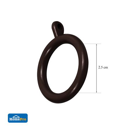 ห่วงคล้องราง HOME LIVING STYLE 25 มม. สีโอ๊ค (แพ็ก 10 ชิ้น)_4