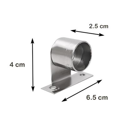 หัว-ท้ายรางผ้าม่าน HOME LIVING STYLE PAP 0.75 นิ้ว สีเงิน_3