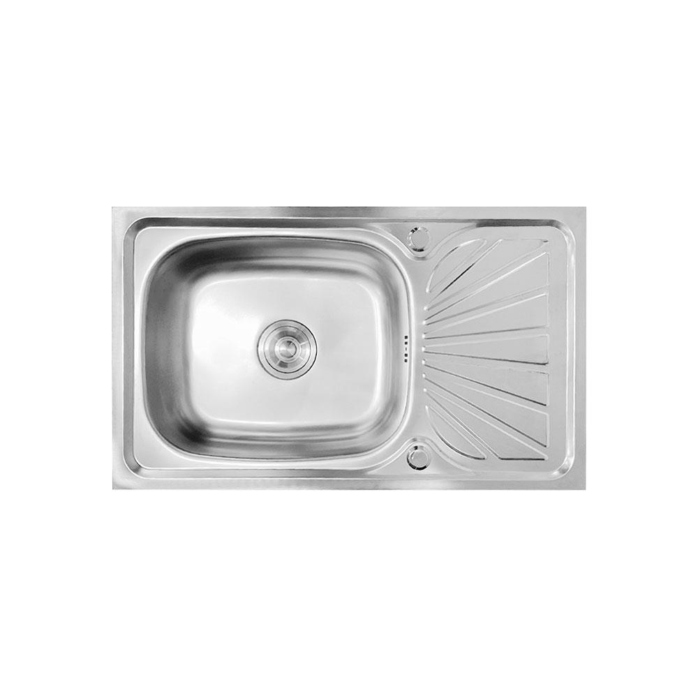 ซิงค์ขาตั้ง 1หลุม 1ที่พัก PARNO PN 7545TT สเตนเลส