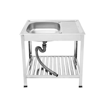 ซิงค์ขาตั้ง 1หลุม 1ที่พัก PARNO PN 7545TT สเตนเลส_1