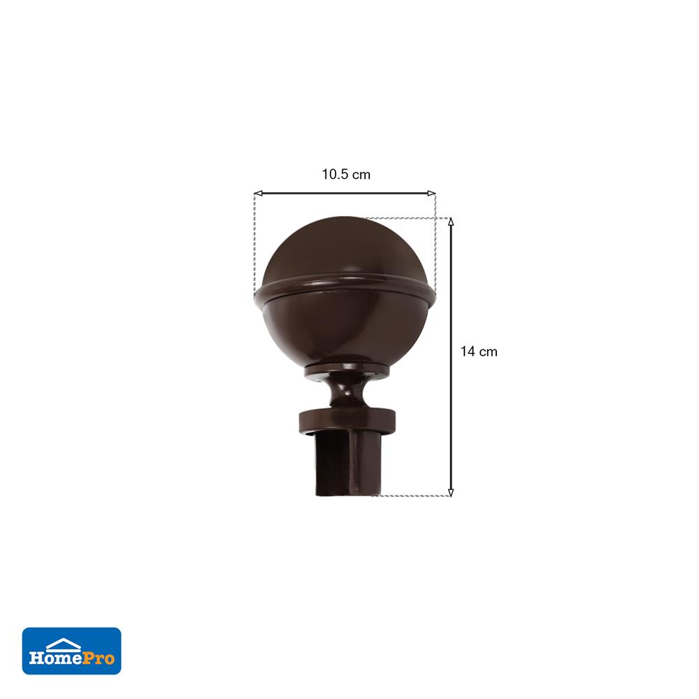 หัว-ท้ายรางม่าน HOME LIVING STYLE S2807-26 25 มม. สีโอ๊ค แพ็ก 2 ชิ้น