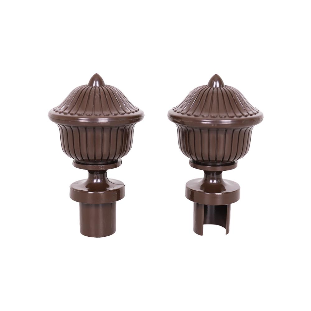 หัว-ท้ายรางม่าน HOME LIVING STYLE S2207-26 25 มม. สีโอ๊ค