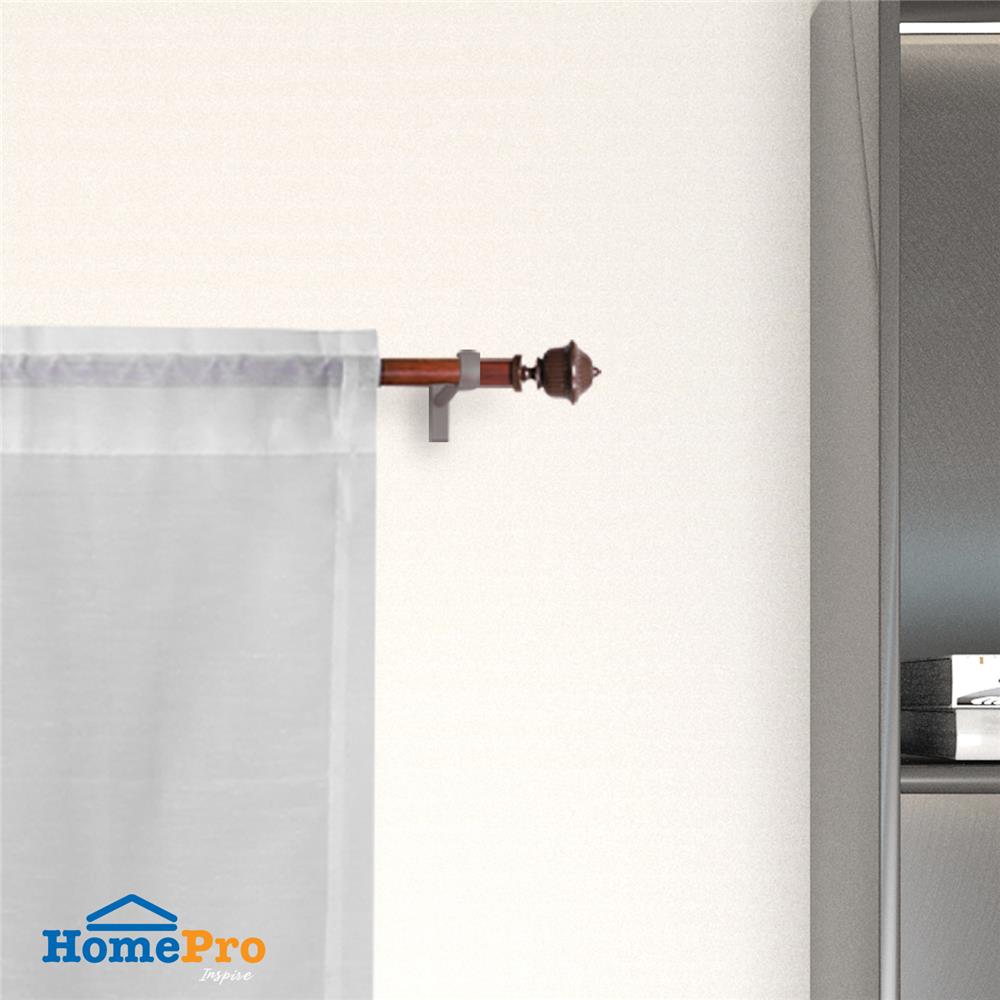 หัว-ท้ายรางม่าน HOME LIVING STYLE S2207-26 25 มม. สีโอ๊ค