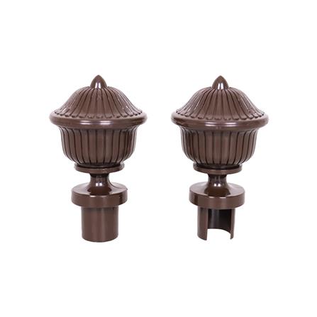 หัว-ท้ายรางม่าน HOME LIVING STYLE S2207-26 25 มม. สีโอ๊ค