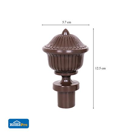 หัว-ท้ายรางม่าน HOME LIVING STYLE S2207-26 25 มม. สีโอ๊ค_4