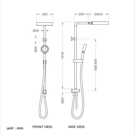 ฝักบัว RAIN SHOWER เดี่ยว HAFELE 495.60.064_3