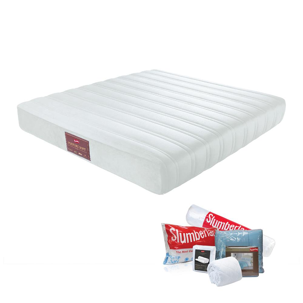 ที่นอน 3.5 ฟุต SLUMBERLAND POSTURE SOFT พร้อมชุดเครื่องนอน 7 ชิ้น