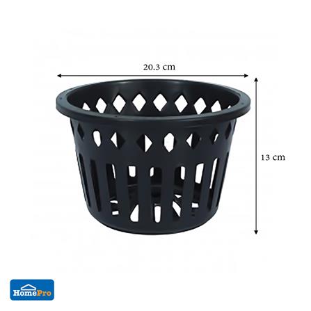 กระถางกล้วยไม้ SPRING 8 นิ้ว สีดำ 1 ใบ_4