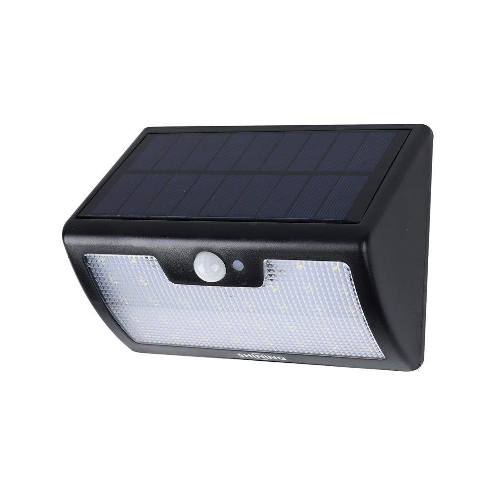 ไฟผนังภายนอก SOLAR SHINING RLDPG00765CTH2 7 วัตต์ DAYLIGHT สีดำ