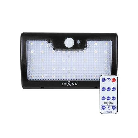 ไฟผนังภายนอก SOLAR SHINING RLDPG00765CTH2 7 วัตต์ DAYLIGHT สีดำ_0